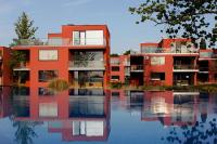BL Bavaria Yachtclub and Apartments in Balatonlelle - outdoor pool with panoramic view of lake Balaton in Hungary