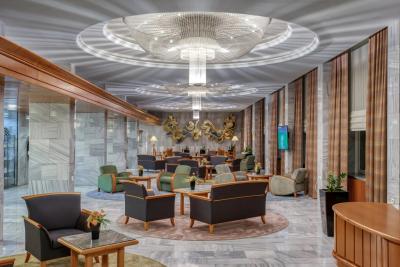 Lobby of Thermal Hotel Heviz - ENSANA Health Spa Resort**** Hévíz - affordable thermal hotel and spa hotel in Heviz